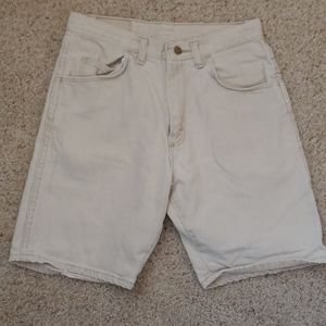 Wrangler cream jean shorts